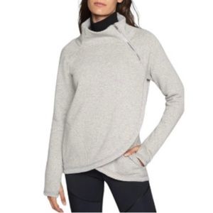 Athleta Gray Boxy Long Sleeve Hoodie